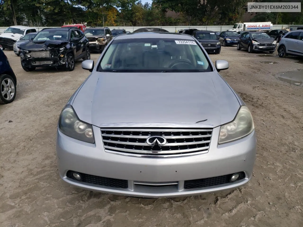 2006 Infiniti M45 Base VIN: JNKBY01EX6M203344 Lot: 72254114