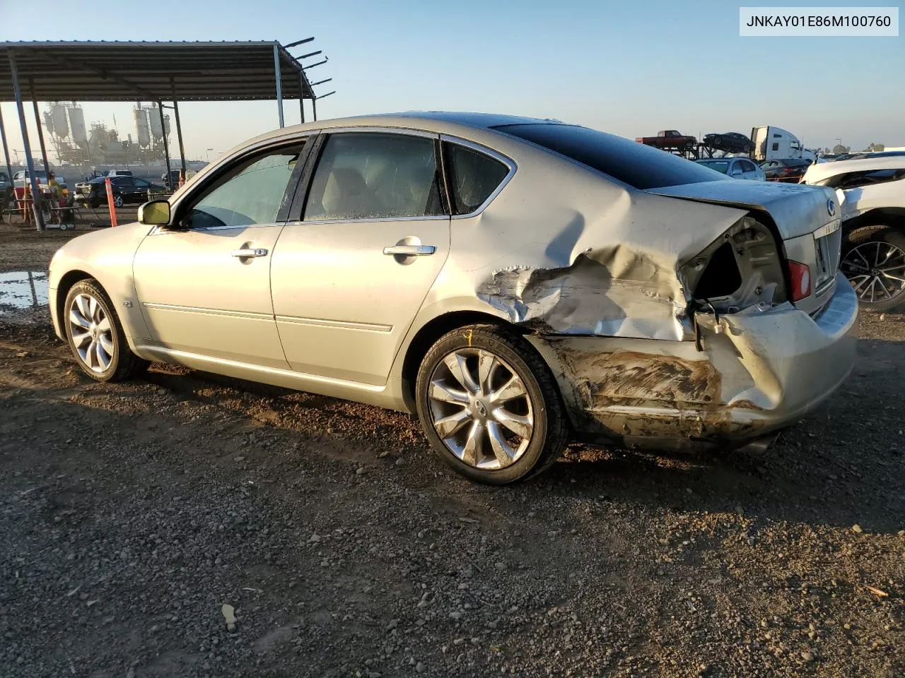 2006 Infiniti M35 Base VIN: JNKAY01E86M100760 Lot: 77912704