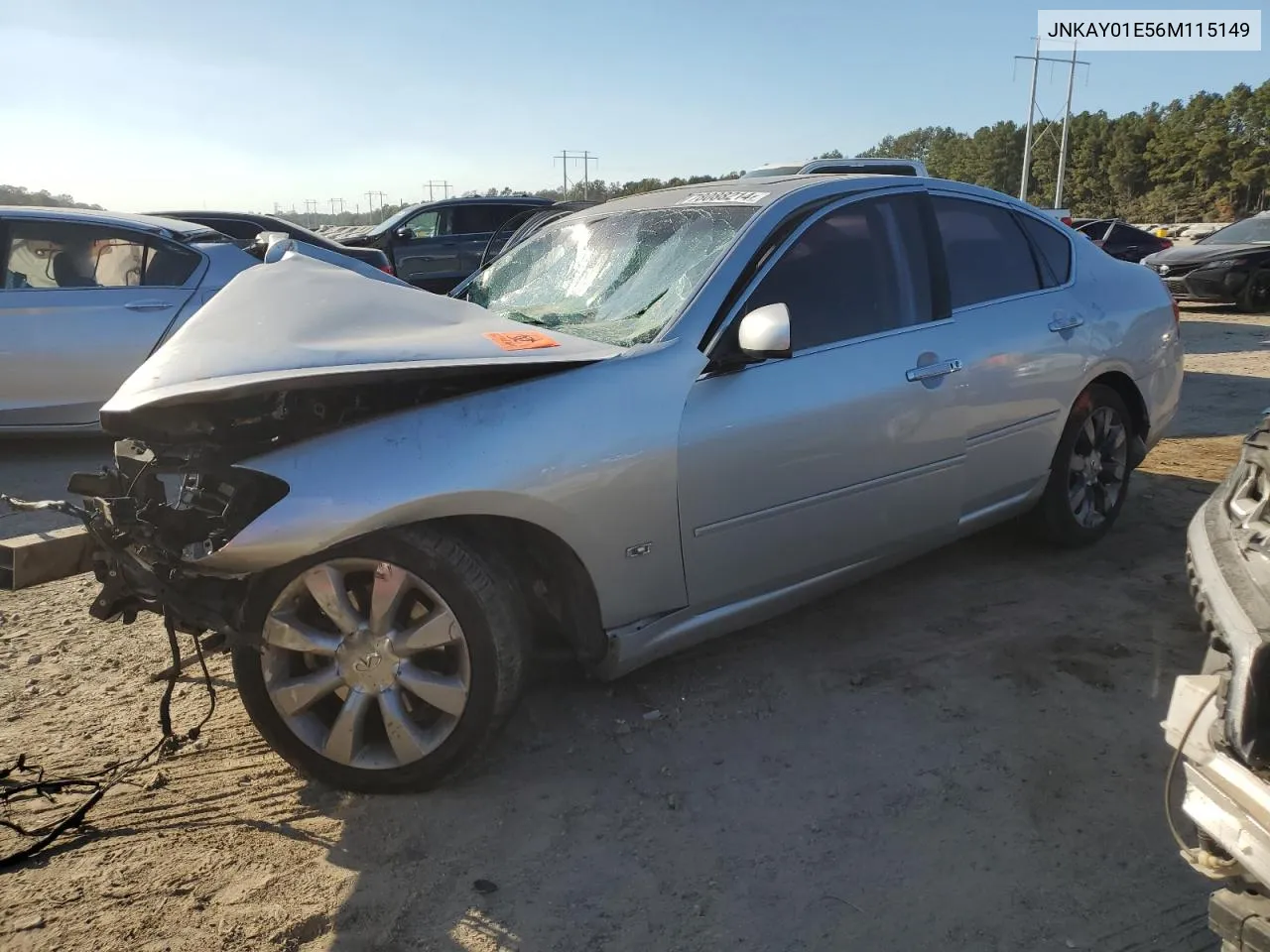 2006 Infiniti M35 Base VIN: JNKAY01E56M115149 Lot: 78088214