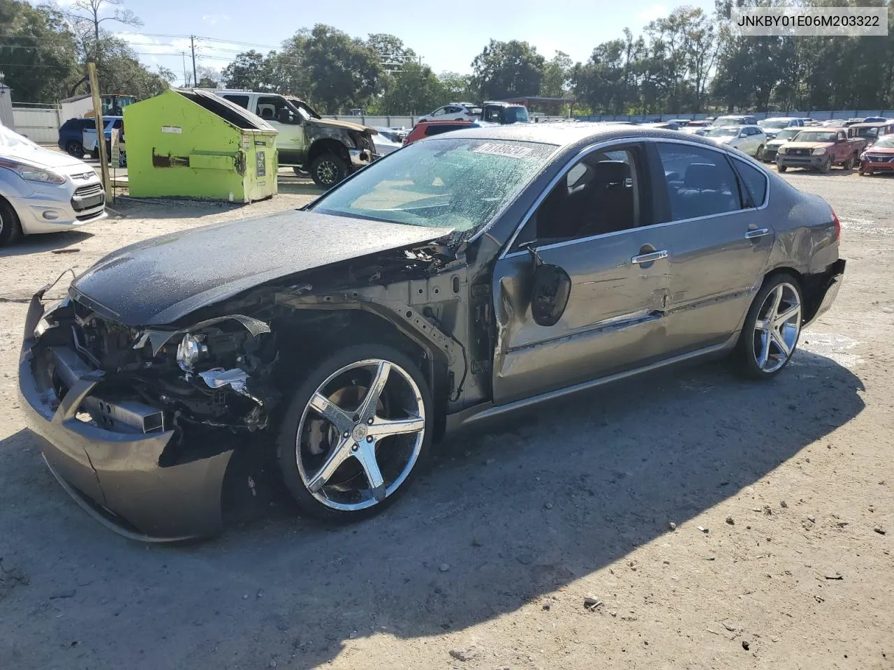 2006 Infiniti M45 Base VIN: JNKBY01E06M203322 Lot: 78189624