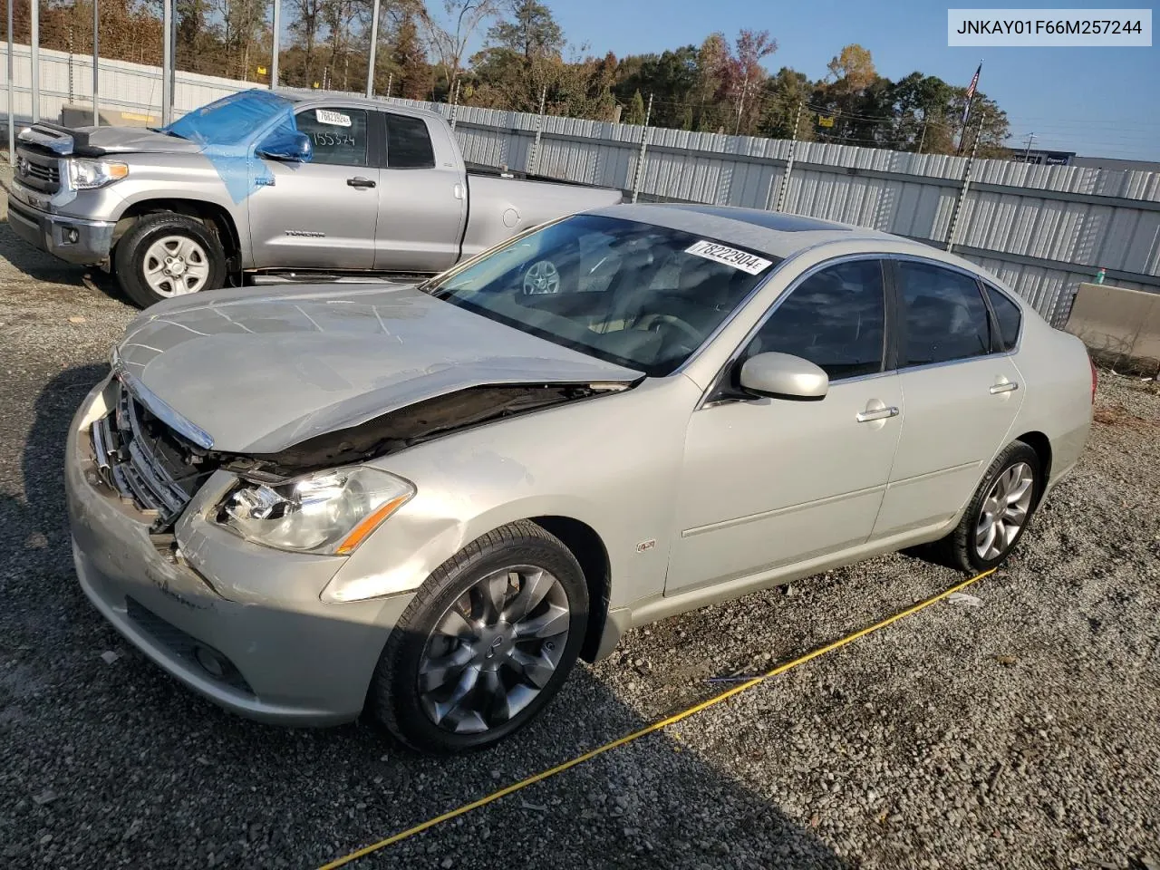 2006 Infiniti M35 Base VIN: JNKAY01F66M257244 Lot: 78222904