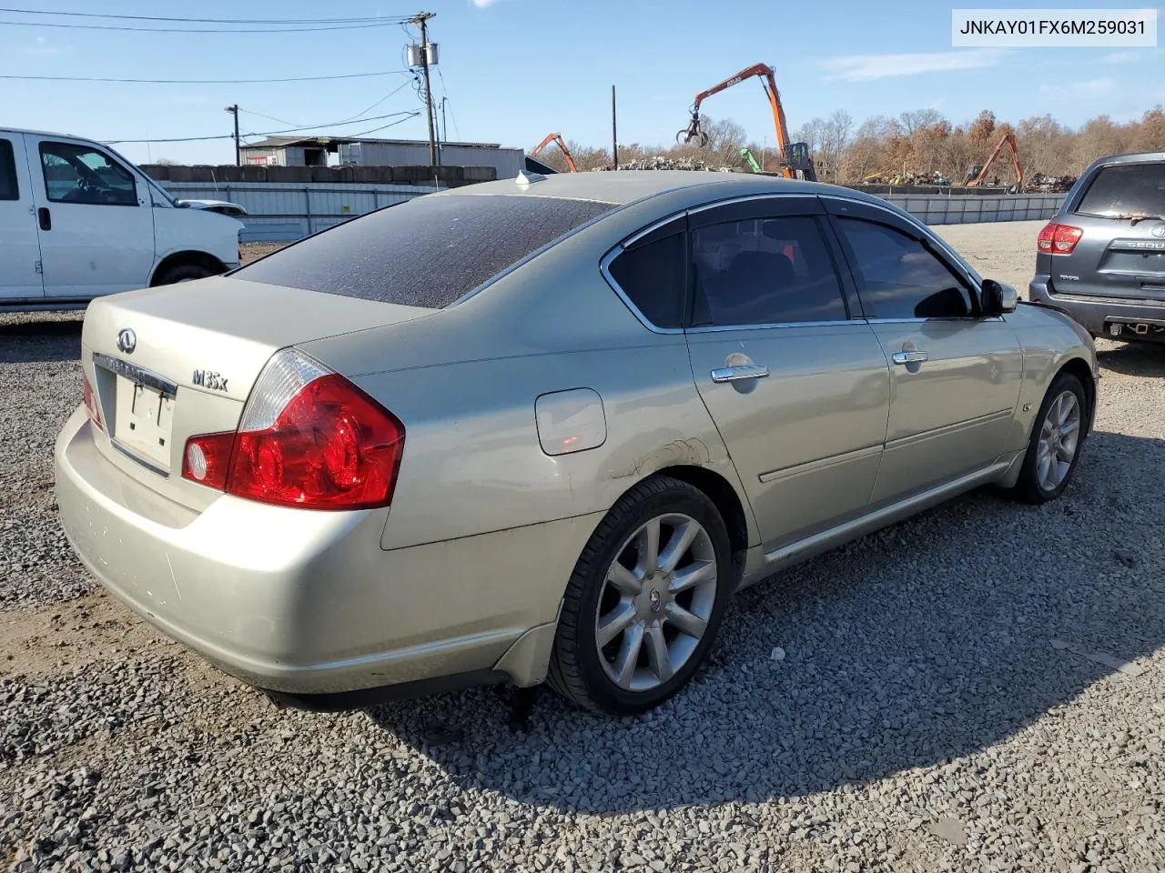 2006 Infiniti M35 Base VIN: JNKAY01FX6M259031 Lot: 79342204