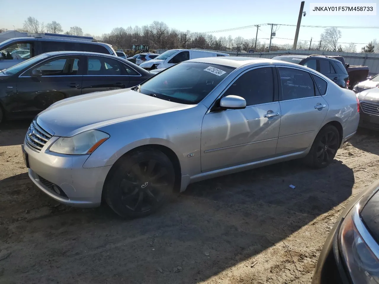 2007 Infiniti M35 Base VIN: JNKAY01F57M458733 Lot: 44752134