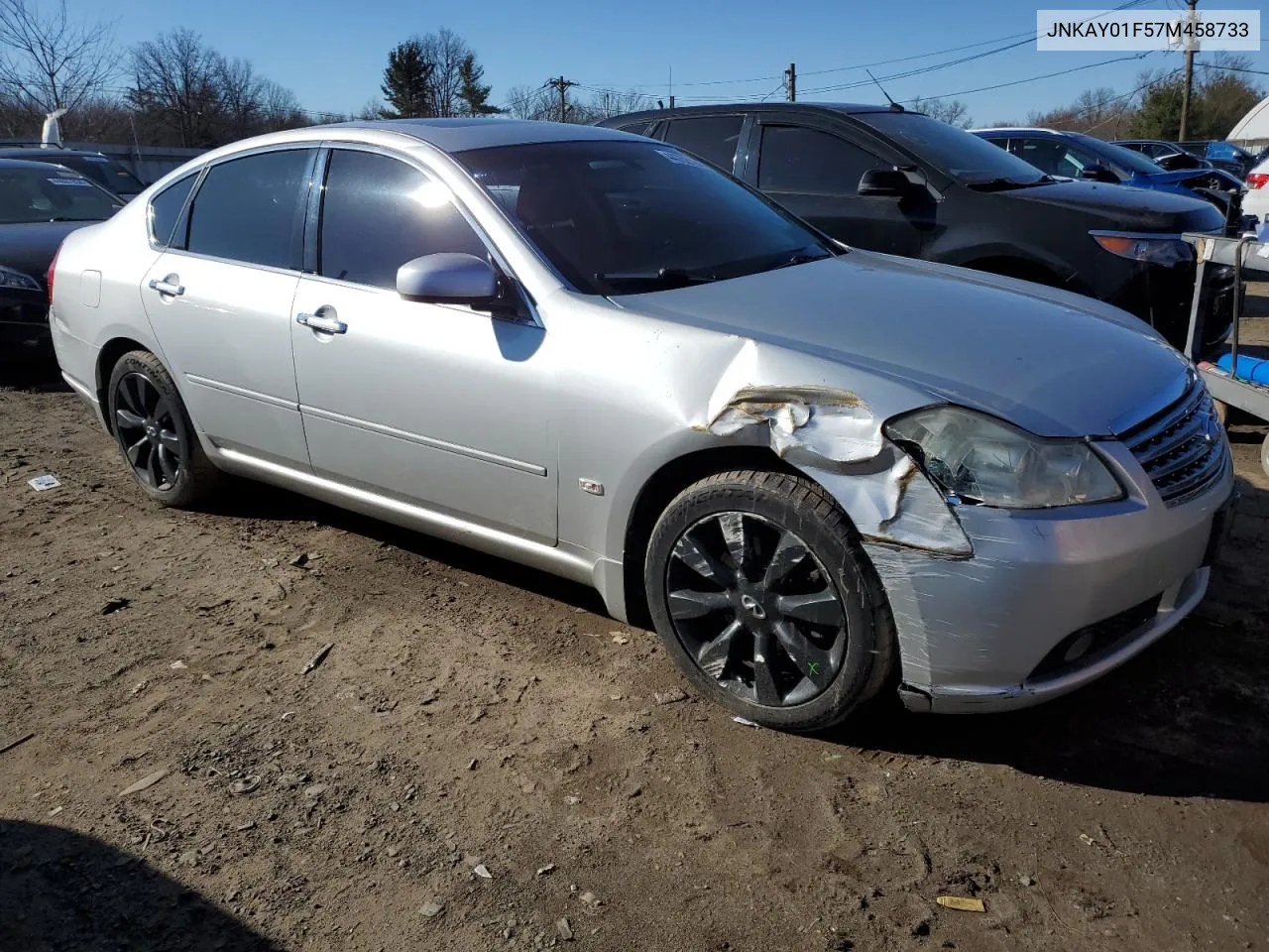 2007 Infiniti M35 Base VIN: JNKAY01F57M458733 Lot: 44752134