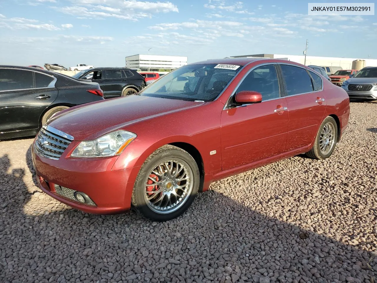 2007 Infiniti M35 Base VIN: JNKAY01E57M302991 Lot: 69026834