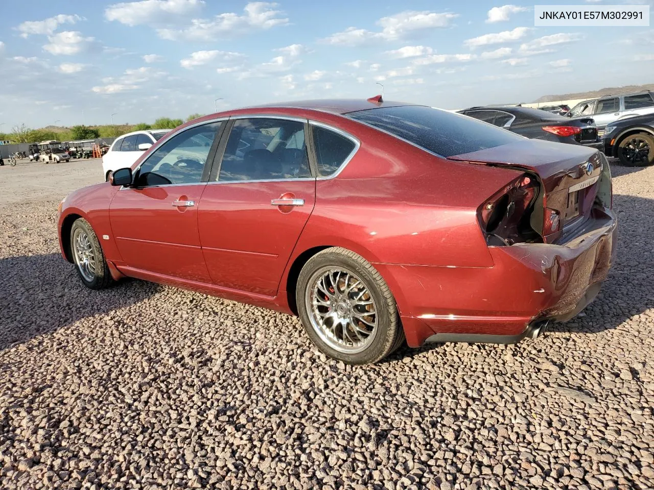 2007 Infiniti M35 Base VIN: JNKAY01E57M302991 Lot: 69026834