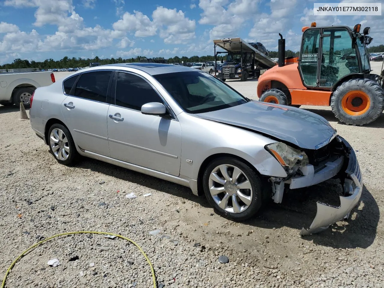 2007 Infiniti M35 Base VIN: JNKAY01E77M302118 Lot: 70586234