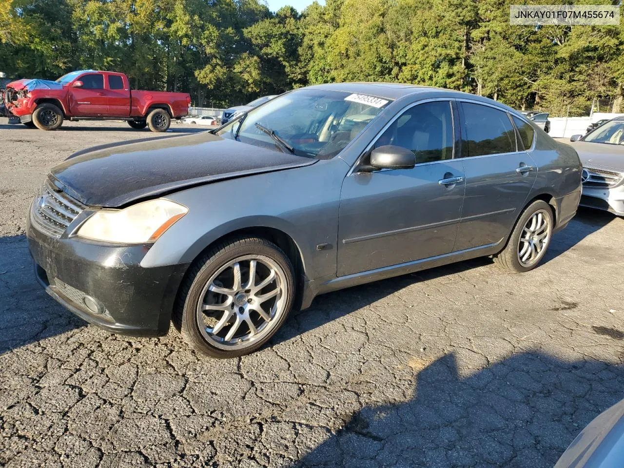 2007 Infiniti M35 Base VIN: JNKAY01F07M455674 Lot: 75495334