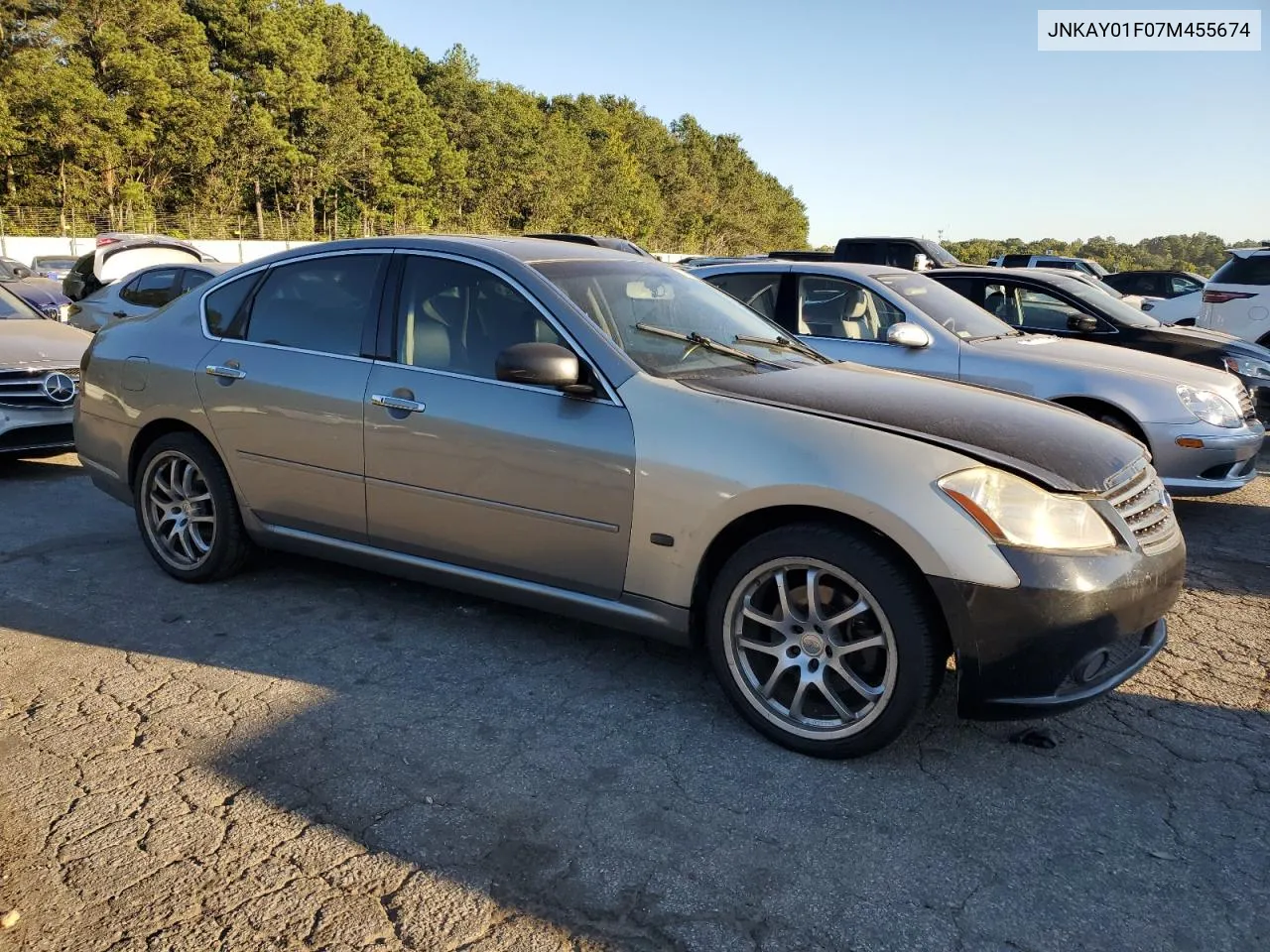 2007 Infiniti M35 Base VIN: JNKAY01F07M455674 Lot: 75495334