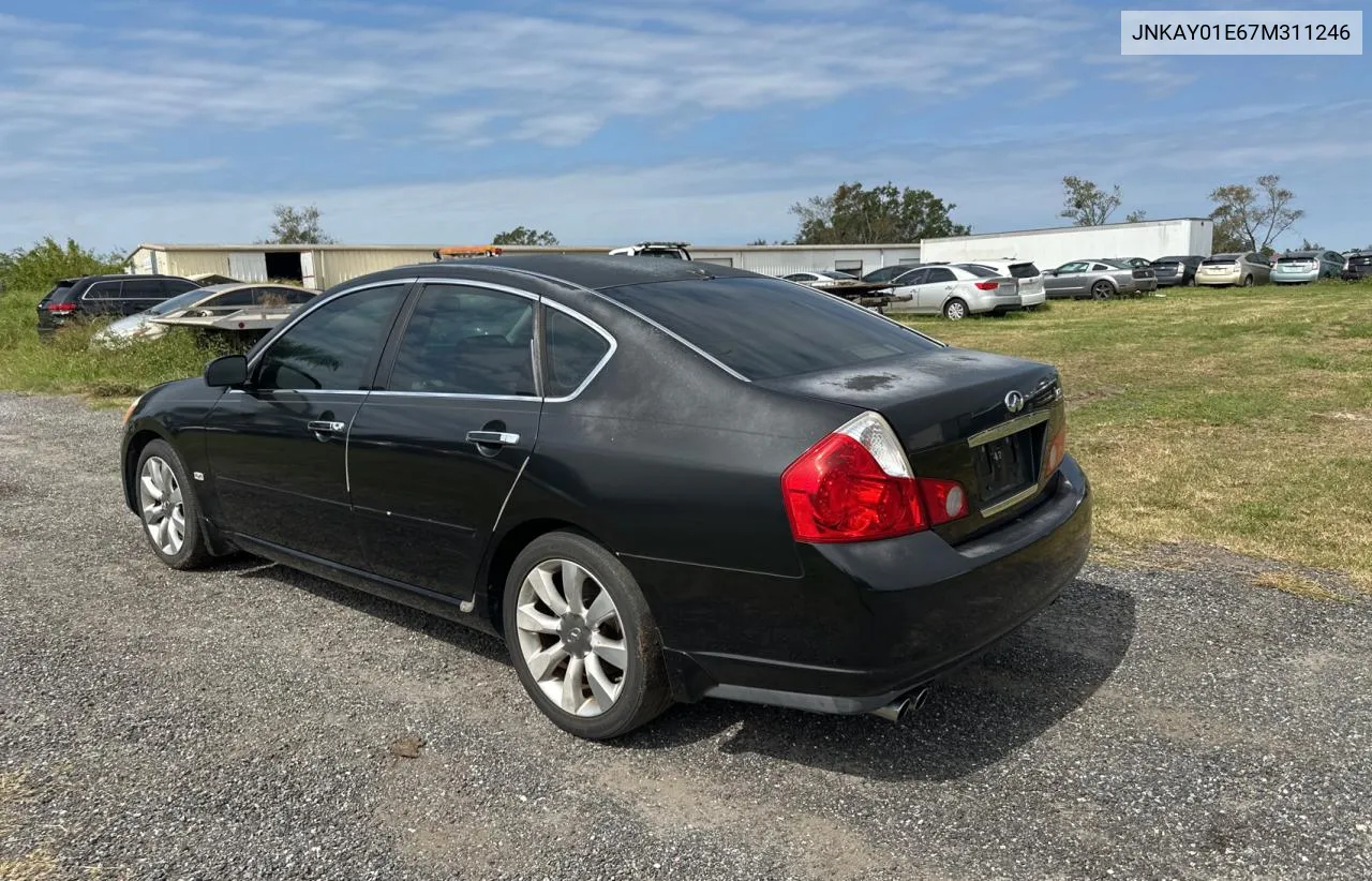 2007 Infiniti M35 Base VIN: JNKAY01E67M311246 Lot: 76803384