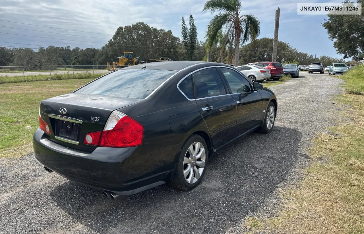 2007 Infiniti M35 Base VIN: JNKAY01E67M311246 Lot: 76803384