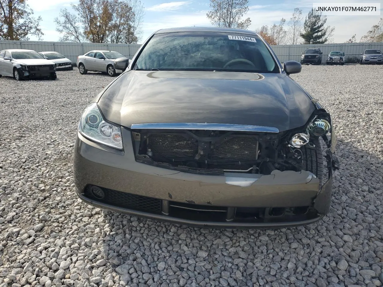 2007 Infiniti M35 Base VIN: JNKAY01F07M462771 Lot: 77111944