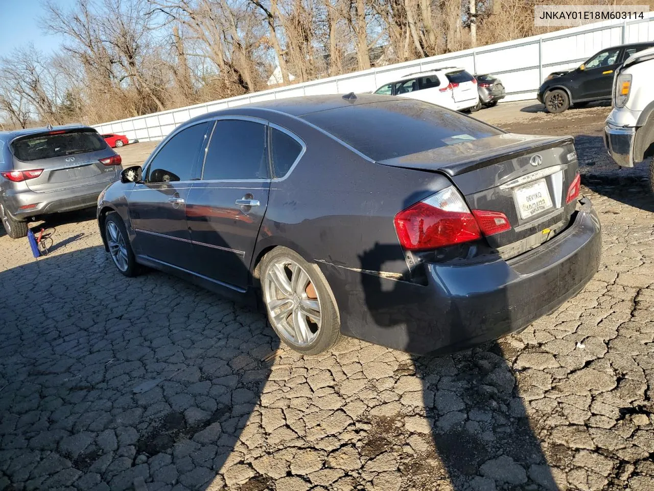 2008 Infiniti M35 Base VIN: JNKAY01E18M603114 Lot: 56921664