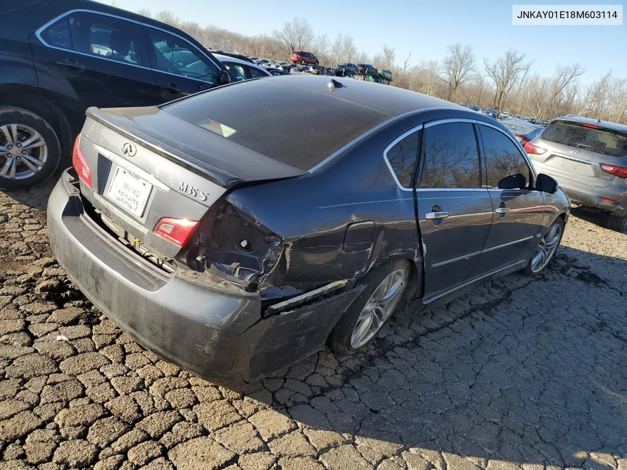 2008 Infiniti M35 Base VIN: JNKAY01E18M603114 Lot: 56921664