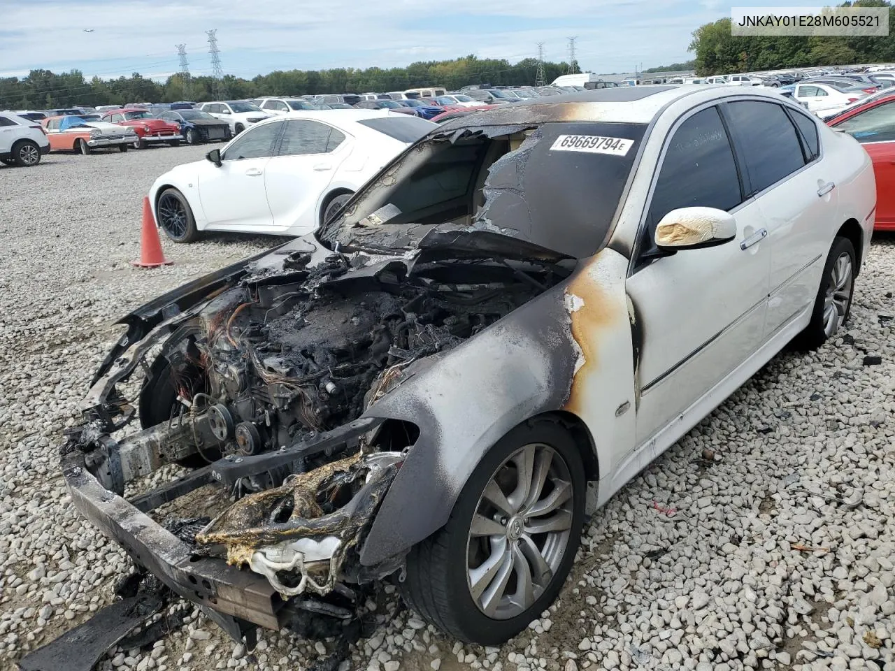 2008 Infiniti M35 Base VIN: JNKAY01E28M605521 Lot: 69669794