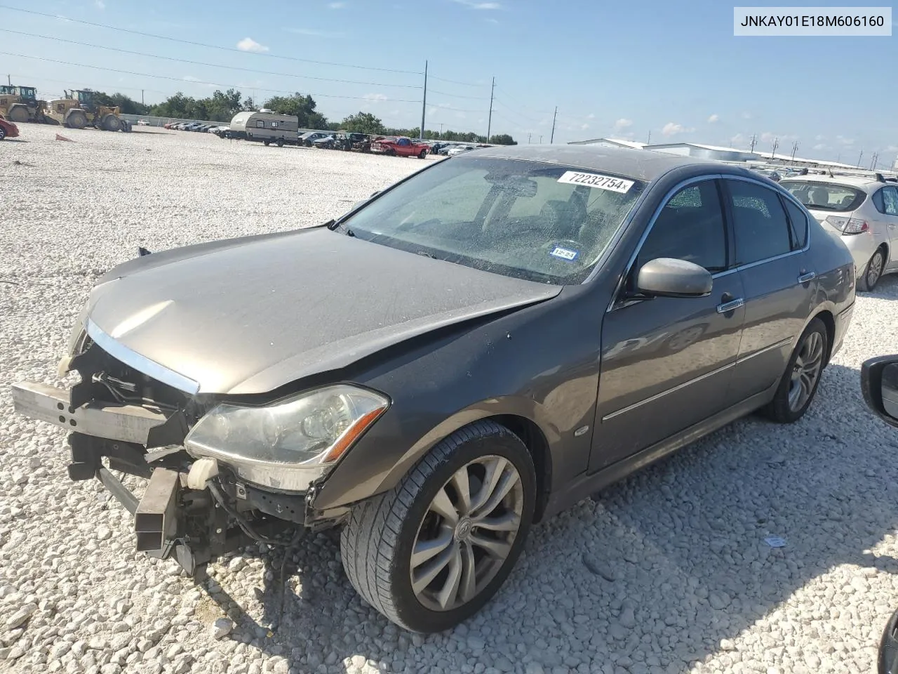 2008 Infiniti M35 Base VIN: JNKAY01E18M606160 Lot: 72232754