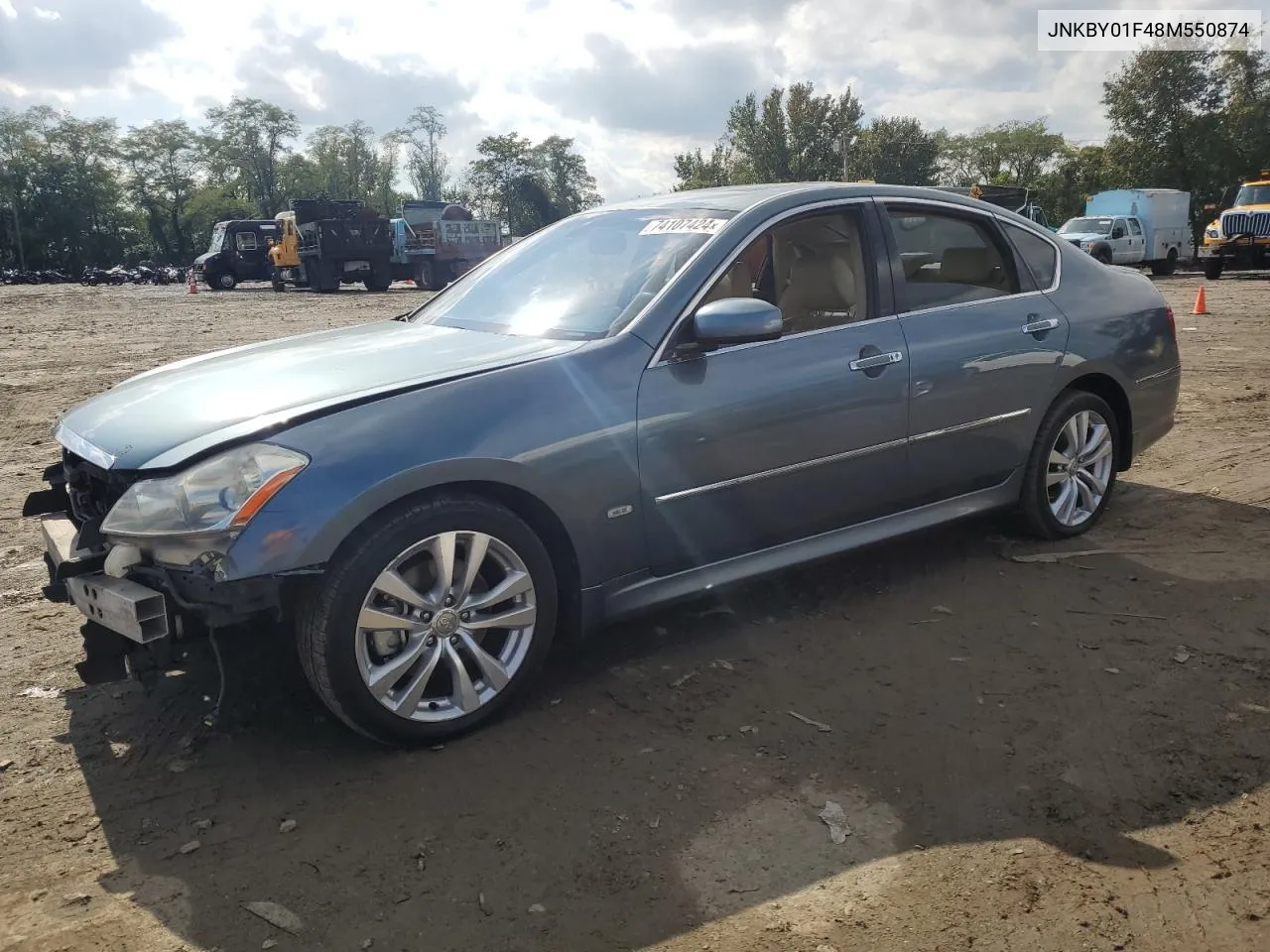 2008 Infiniti M45 VIN: JNKBY01F48M550874 Lot: 74107424