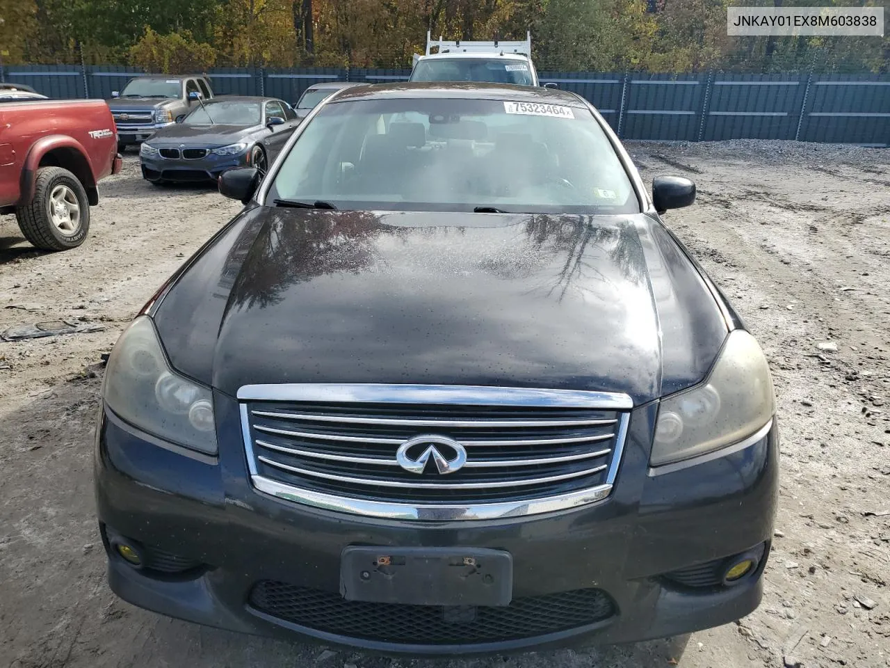 2008 Infiniti M35 Base VIN: JNKAY01EX8M603838 Lot: 75323464