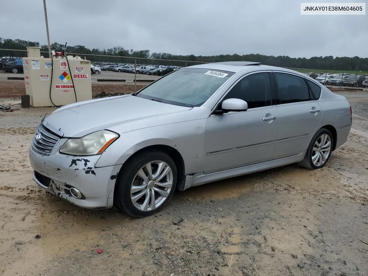 2008 Infiniti M35 Base VIN: JNKAY01E38M604605 Lot: 78484364