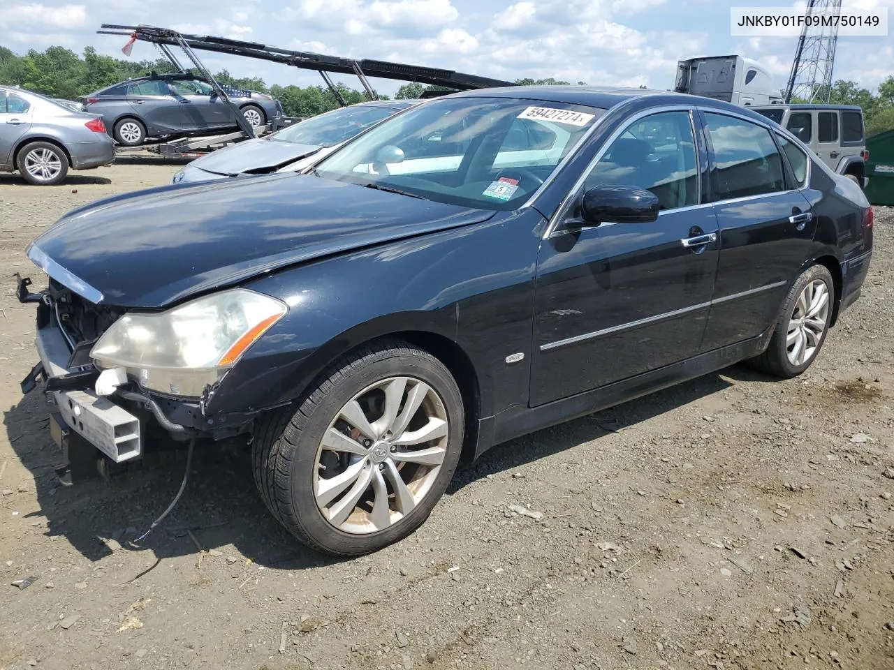 2009 Infiniti M45 VIN: JNKBY01F09M750149 Lot: 59427274