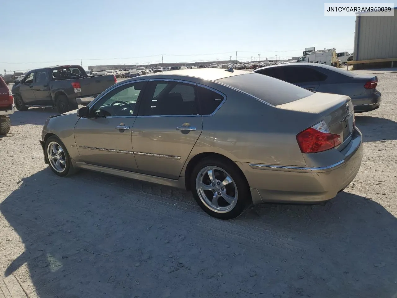 2010 Infiniti M35 Base VIN: JN1CY0AR3AM960039 Lot: 73678324