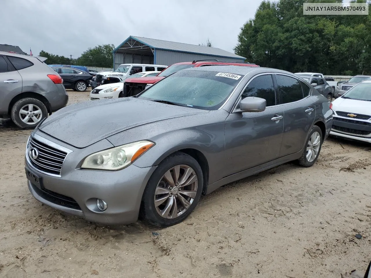 2011 Infiniti M56 X VIN: JN1AY1AR5BM570493 Lot: 67145364