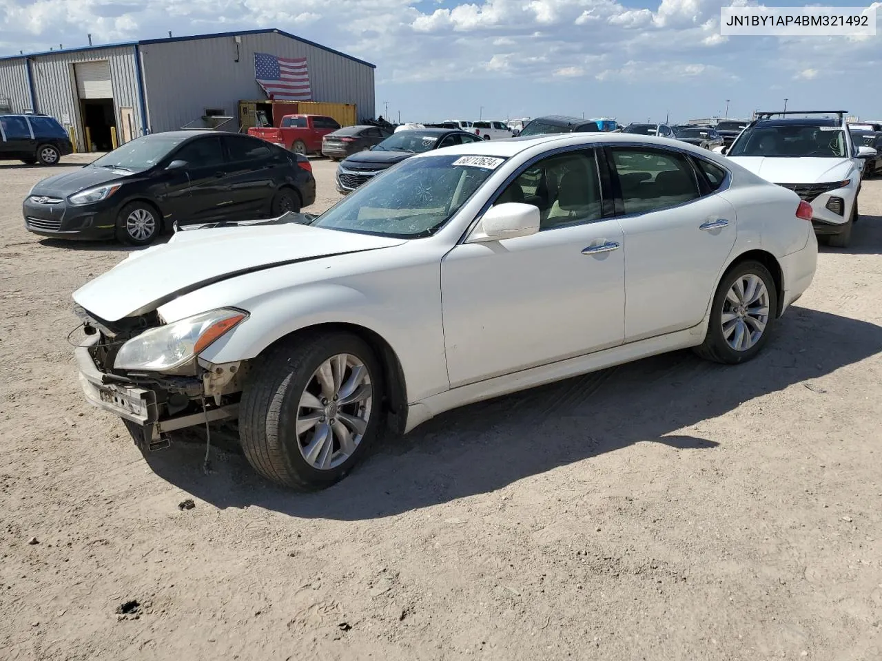 2011 Infiniti M37 VIN: JN1BY1AP4BM321492 Lot: 68712624