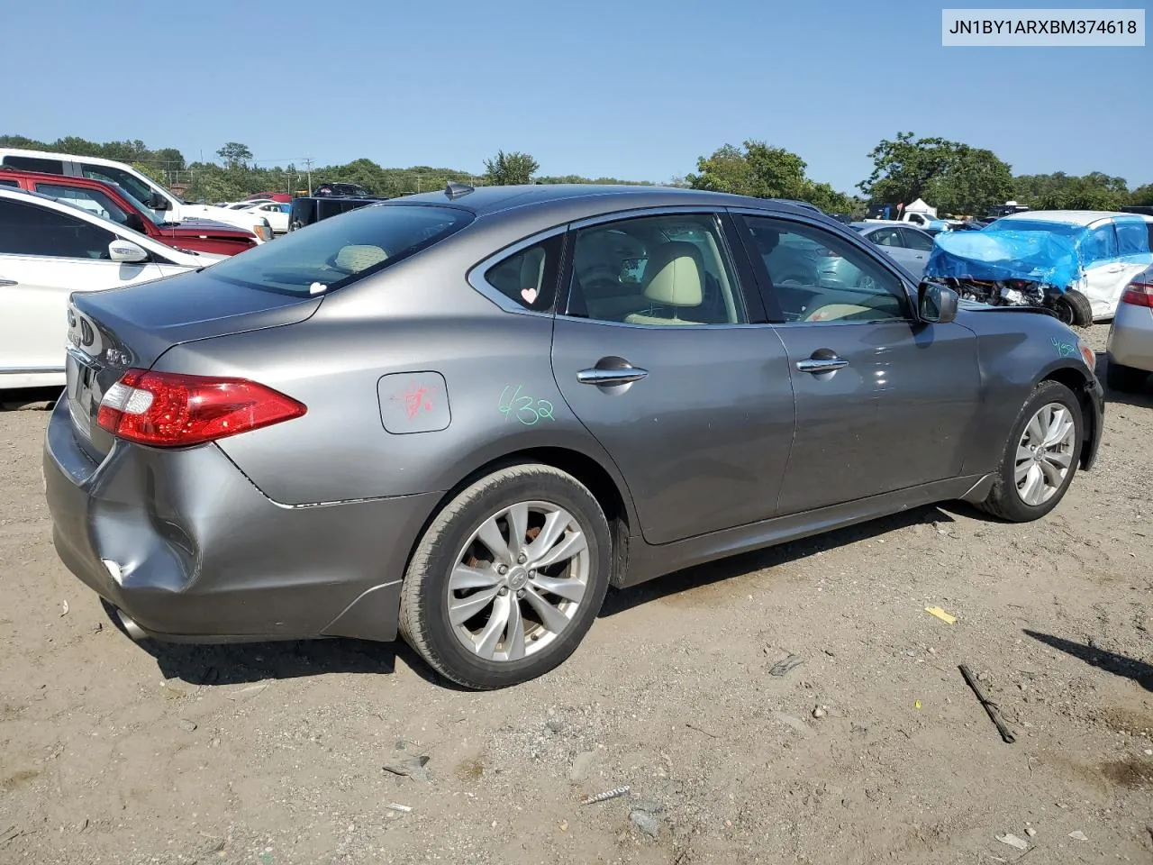 2011 Infiniti M37 X VIN: JN1BY1ARXBM374618 Lot: 70714194