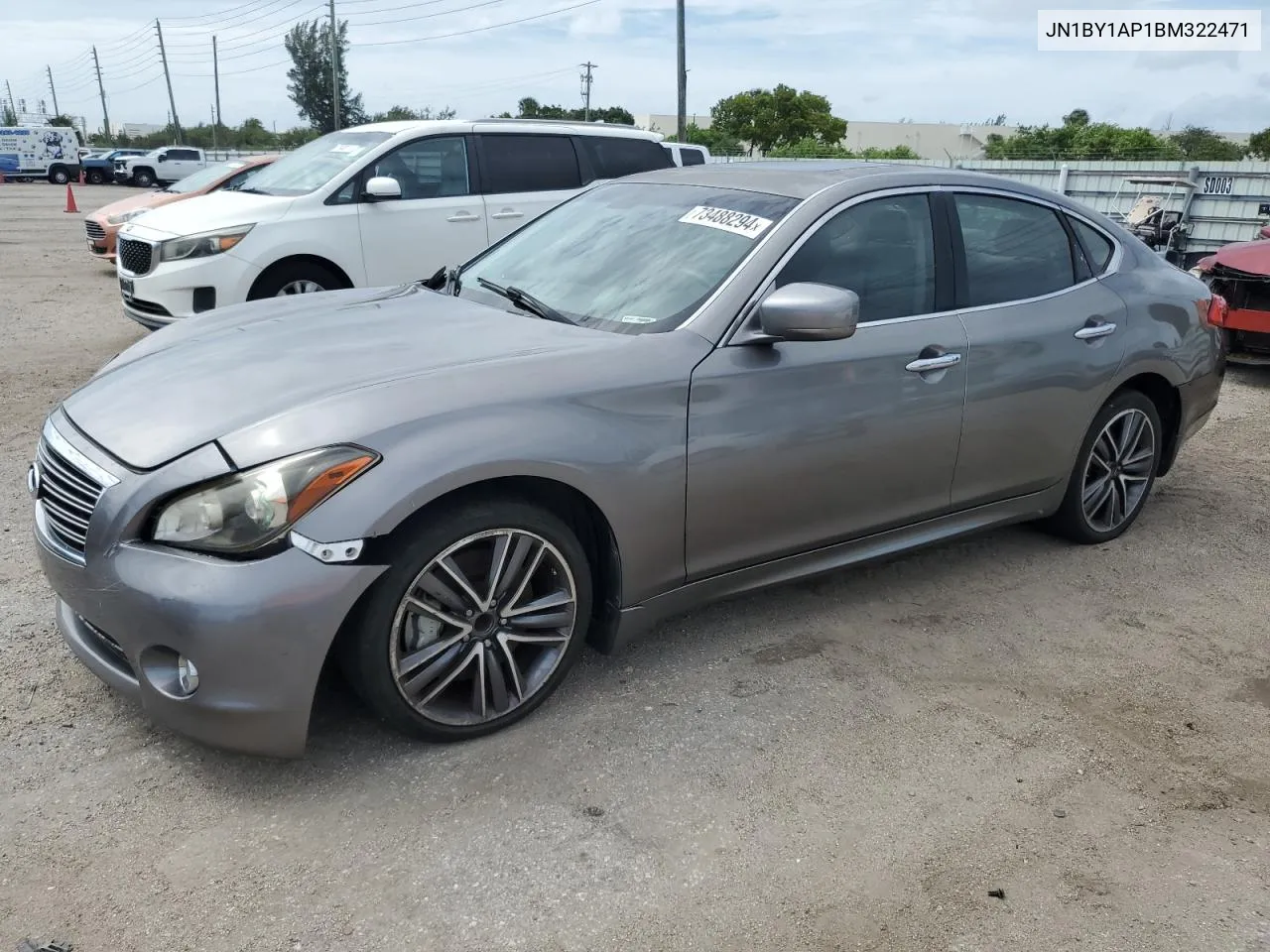 2011 Infiniti M37 VIN: JN1BY1AP1BM322471 Lot: 73488294