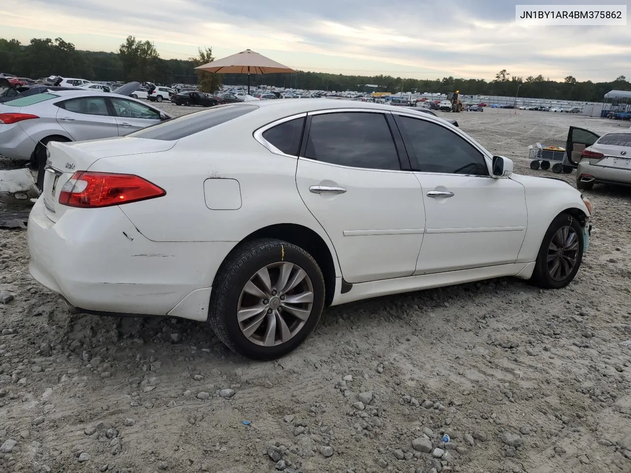 2011 Infiniti M37 X VIN: JN1BY1AR4BM375862 Lot: 73970094