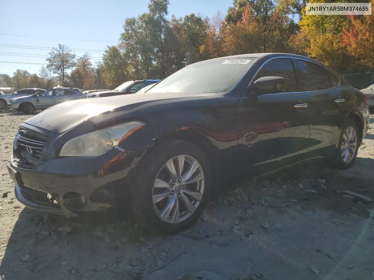 2011 Infiniti M37 X VIN: JN1BY1AR5BM374655 Lot: 77669284