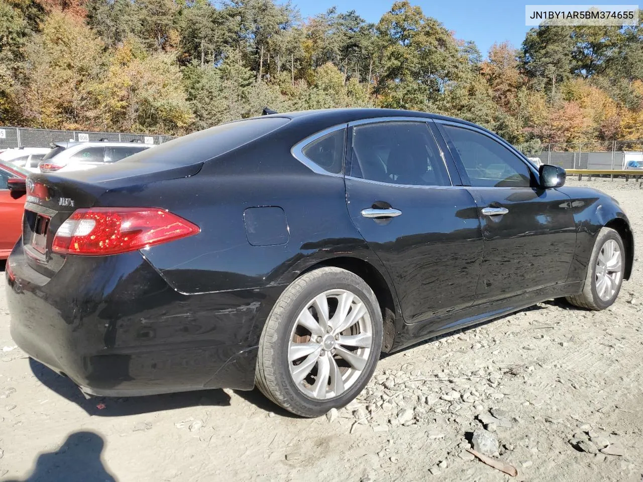 2011 Infiniti M37 X VIN: JN1BY1AR5BM374655 Lot: 77669284