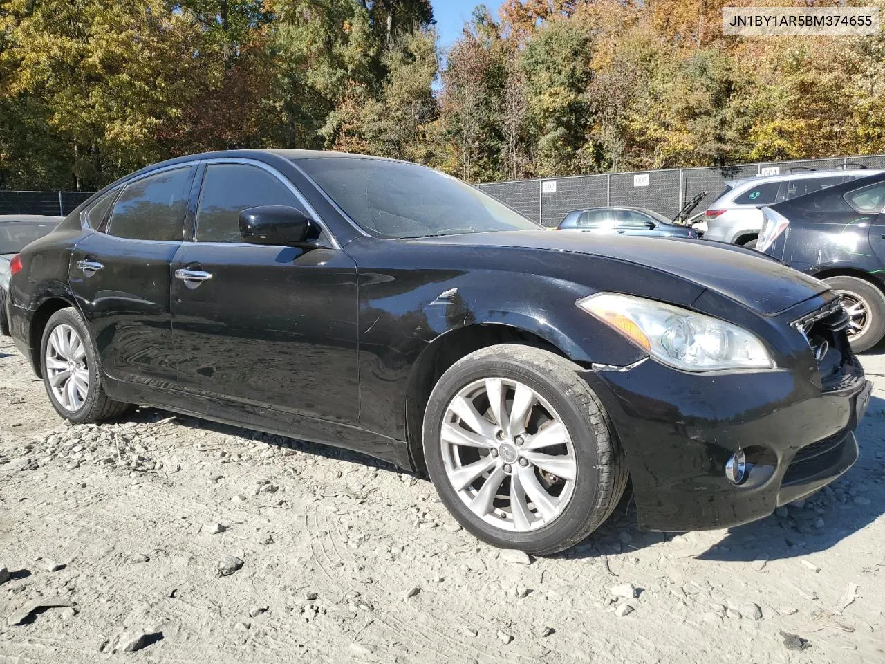 2011 Infiniti M37 X VIN: JN1BY1AR5BM374655 Lot: 77669284