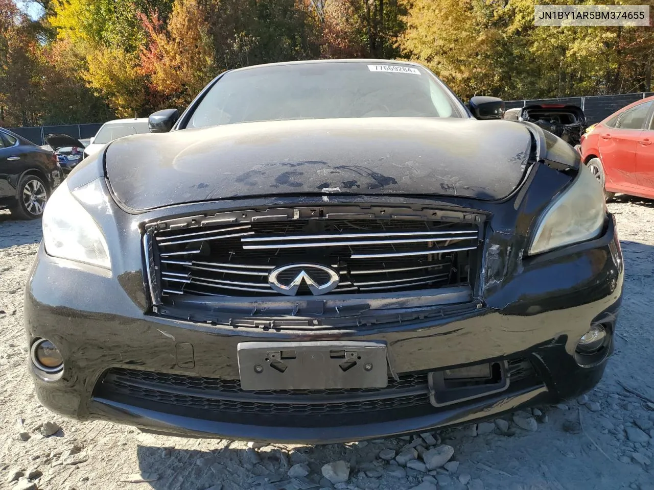 2011 Infiniti M37 X VIN: JN1BY1AR5BM374655 Lot: 77669284