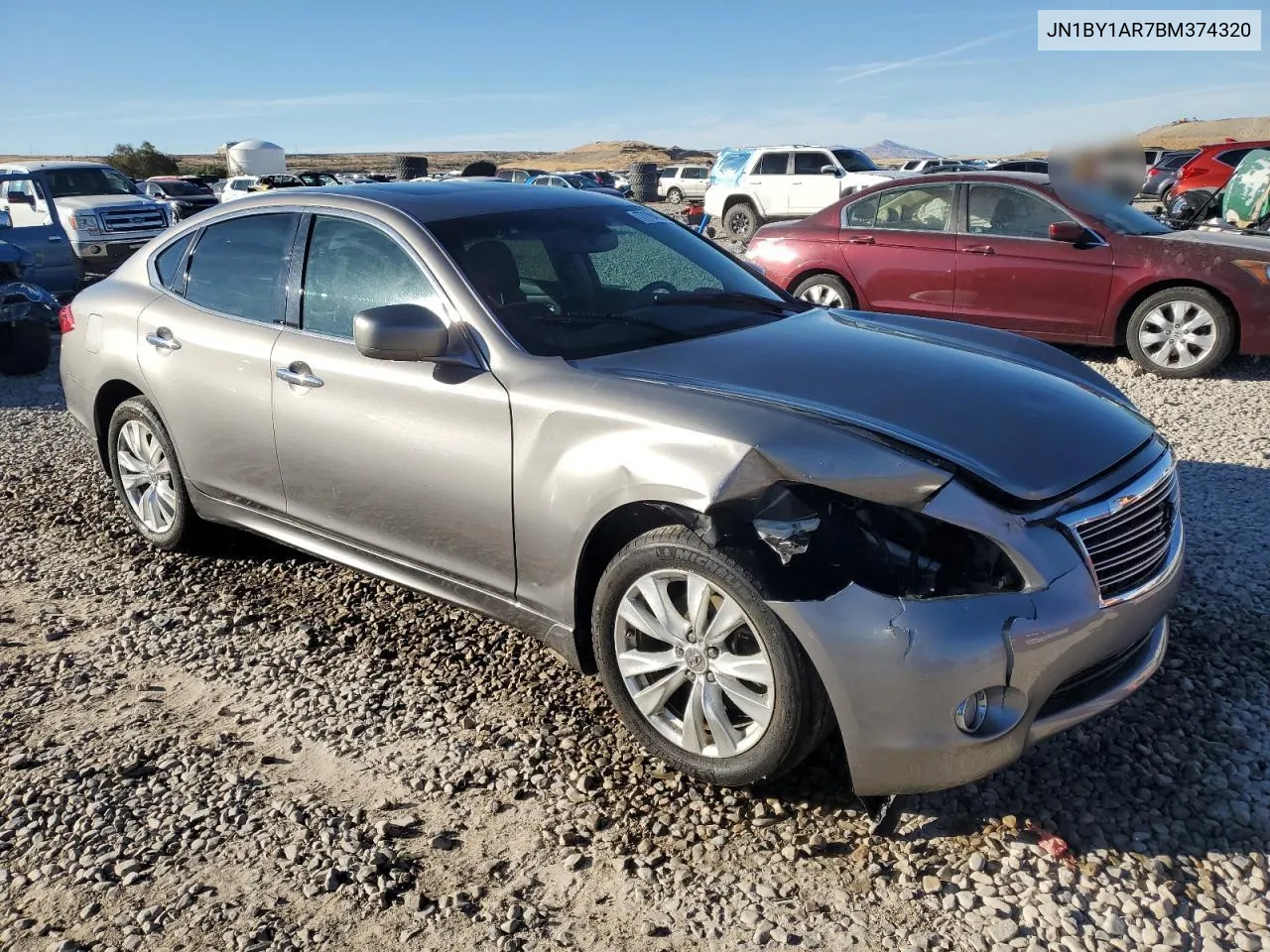 2011 Infiniti M37 X VIN: JN1BY1AR7BM374320 Lot: 77794534