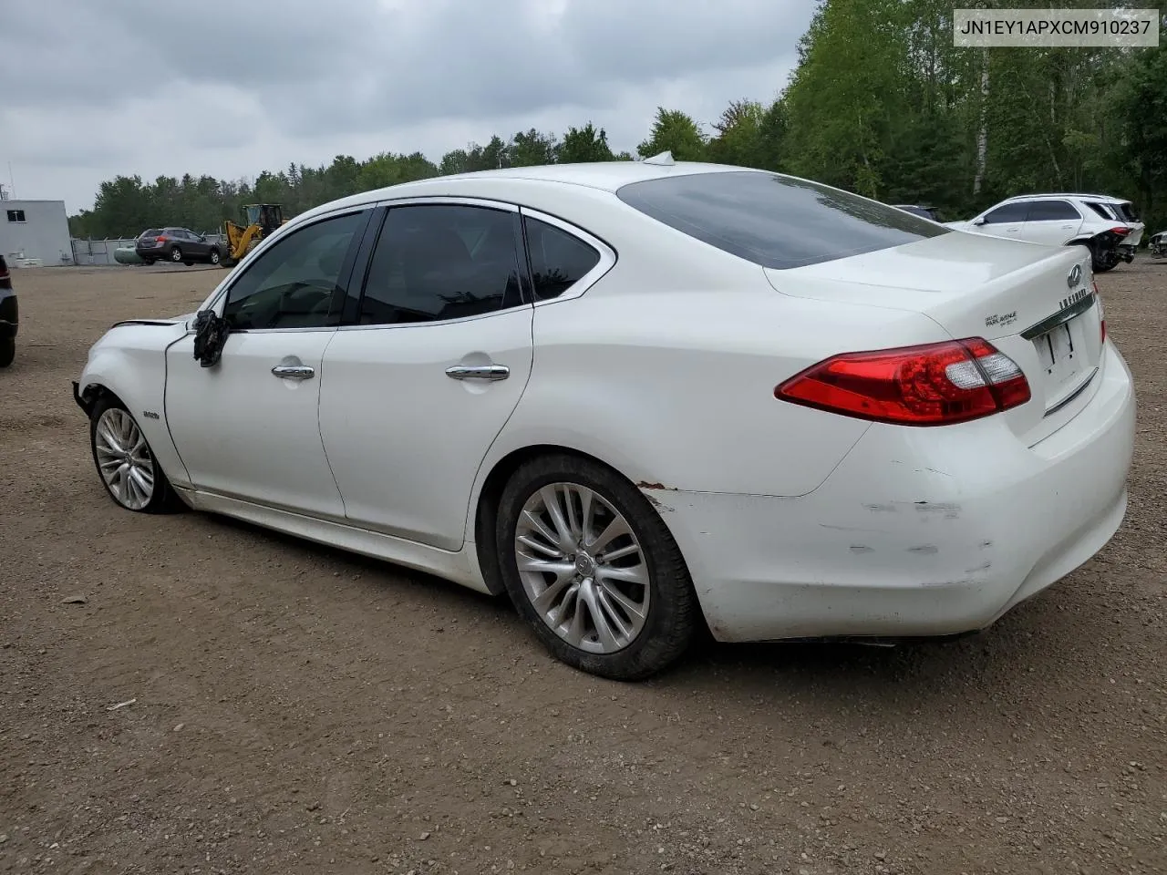 2012 Infiniti M35H VIN: JN1EY1APXCM910237 Lot: 64391374