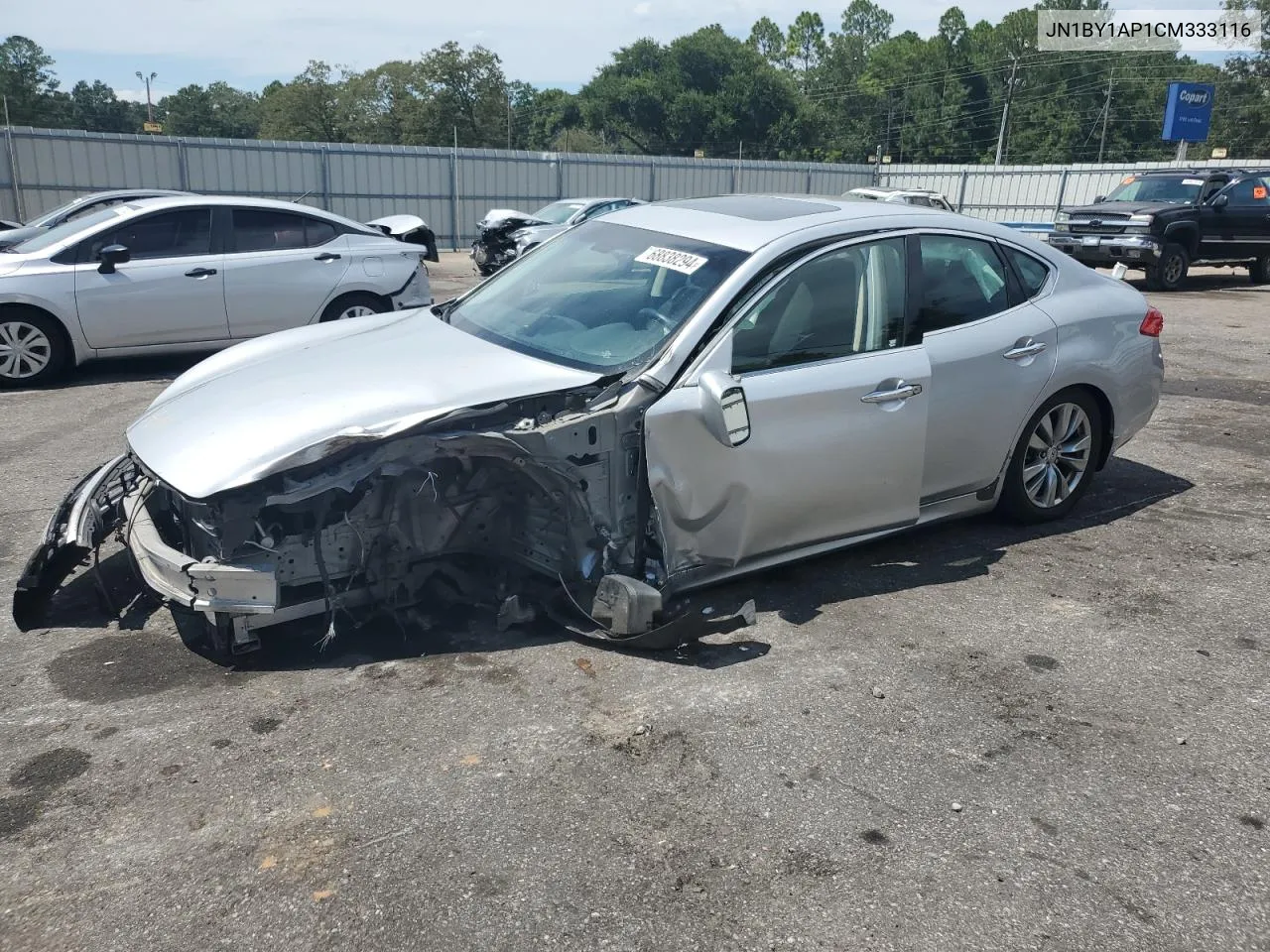 2012 Infiniti M37 VIN: JN1BY1AP1CM333116 Lot: 68838294