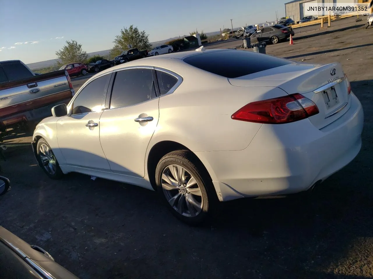 2012 Infiniti M37 X VIN: JN1BY1AR4CM391352 Lot: 75222834