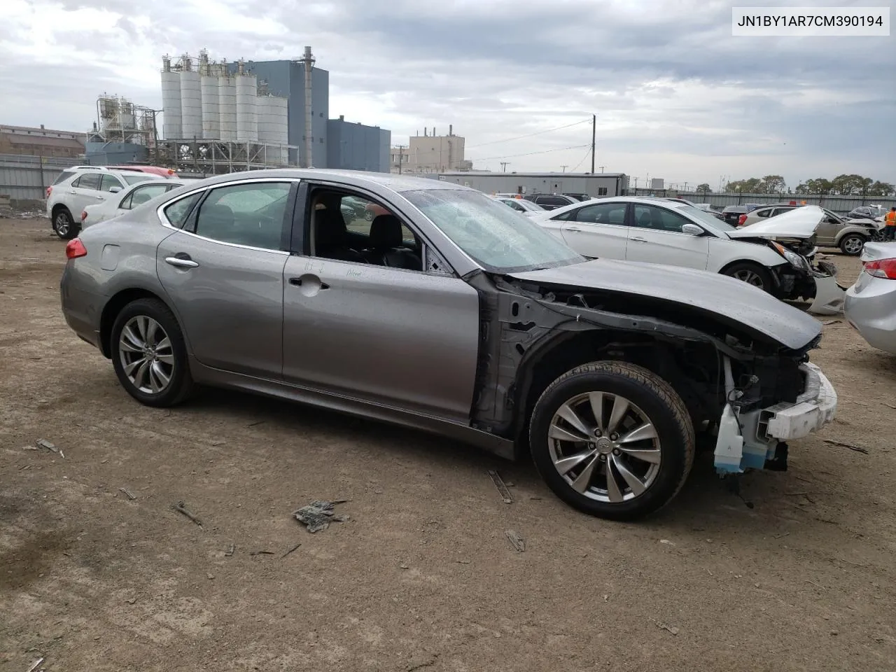 2012 Infiniti M37 X VIN: JN1BY1AR7CM390194 Lot: 76326584