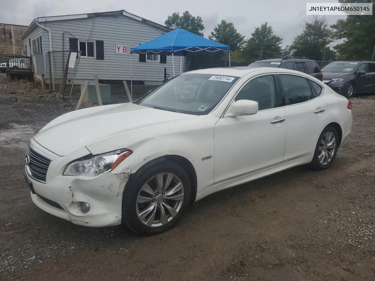 2013 Infiniti M35H VIN: JN1EY1AP6DM650145 Lot: 72650114