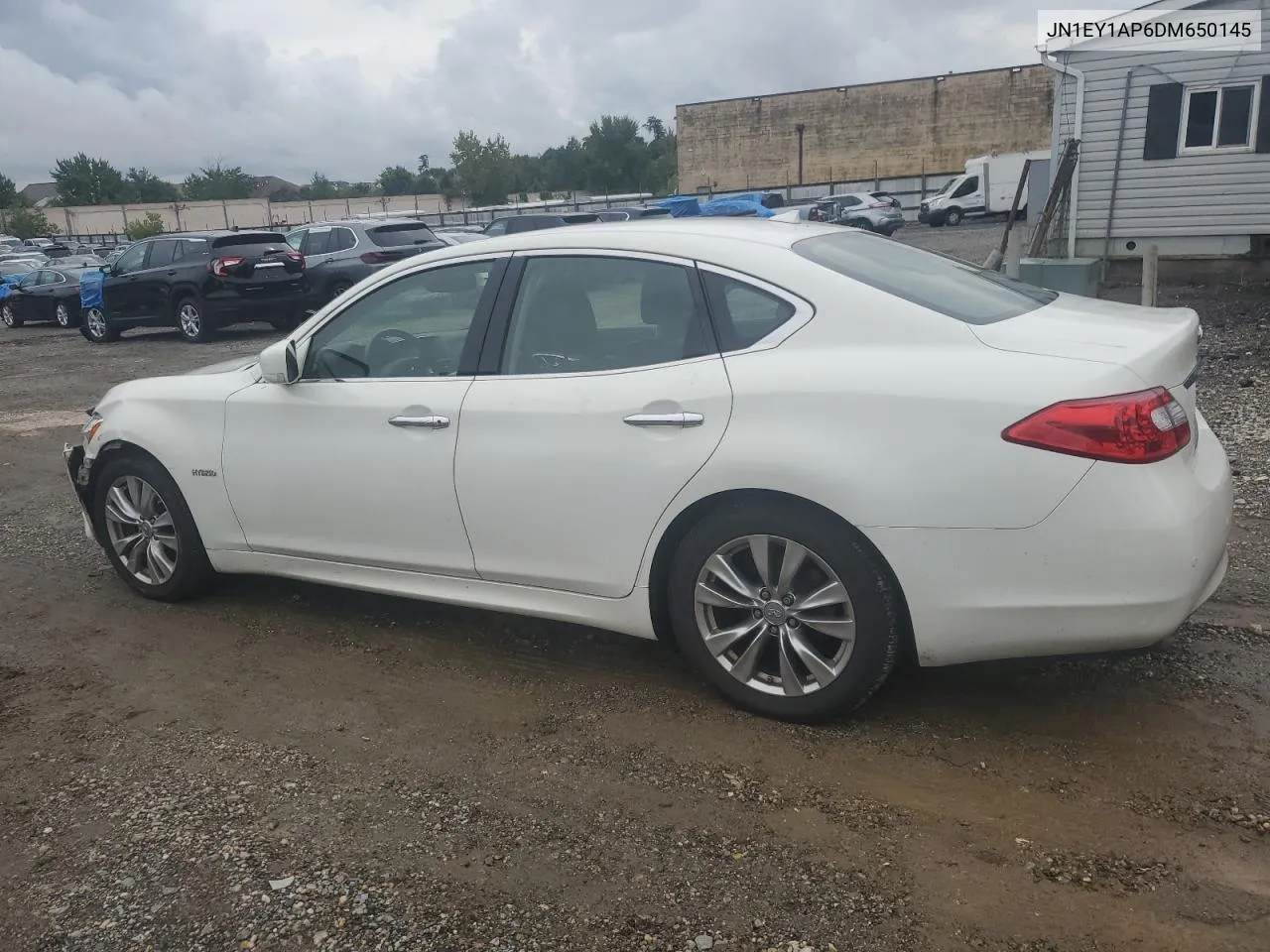 2013 Infiniti M35H VIN: JN1EY1AP6DM650145 Lot: 72650114