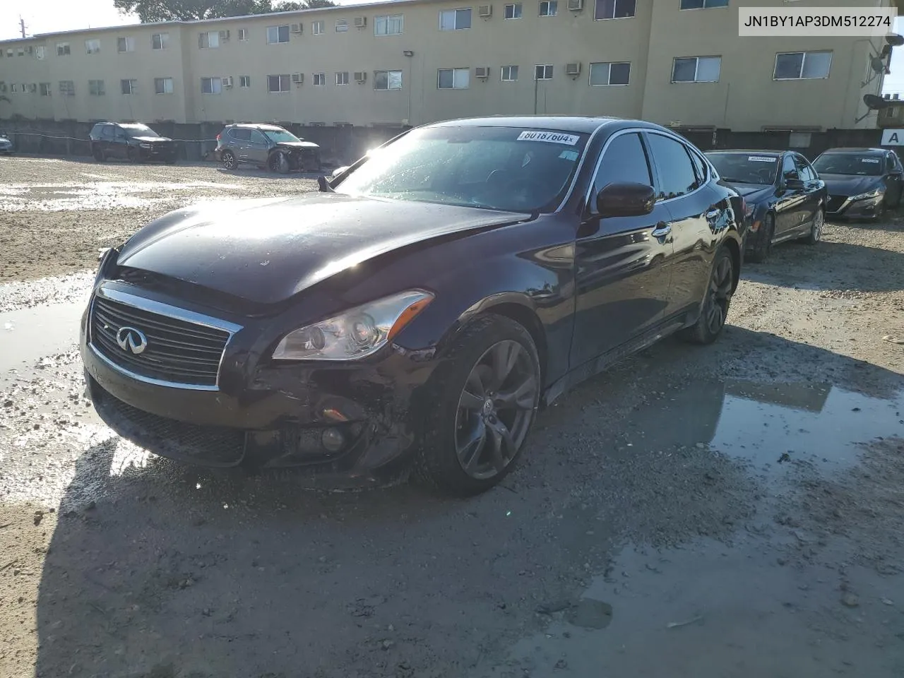 2013 Infiniti M37 VIN: JN1BY1AP3DM512274 Lot: 80187604