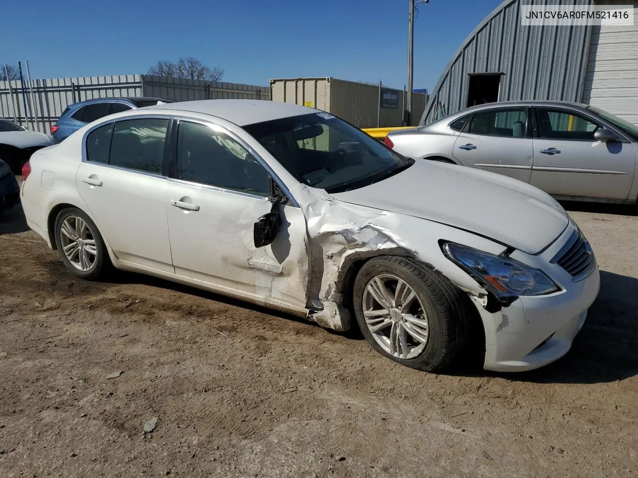 2015 Infiniti Q40 VIN: JN1CV6AR0FM521416 Lot: 54920634