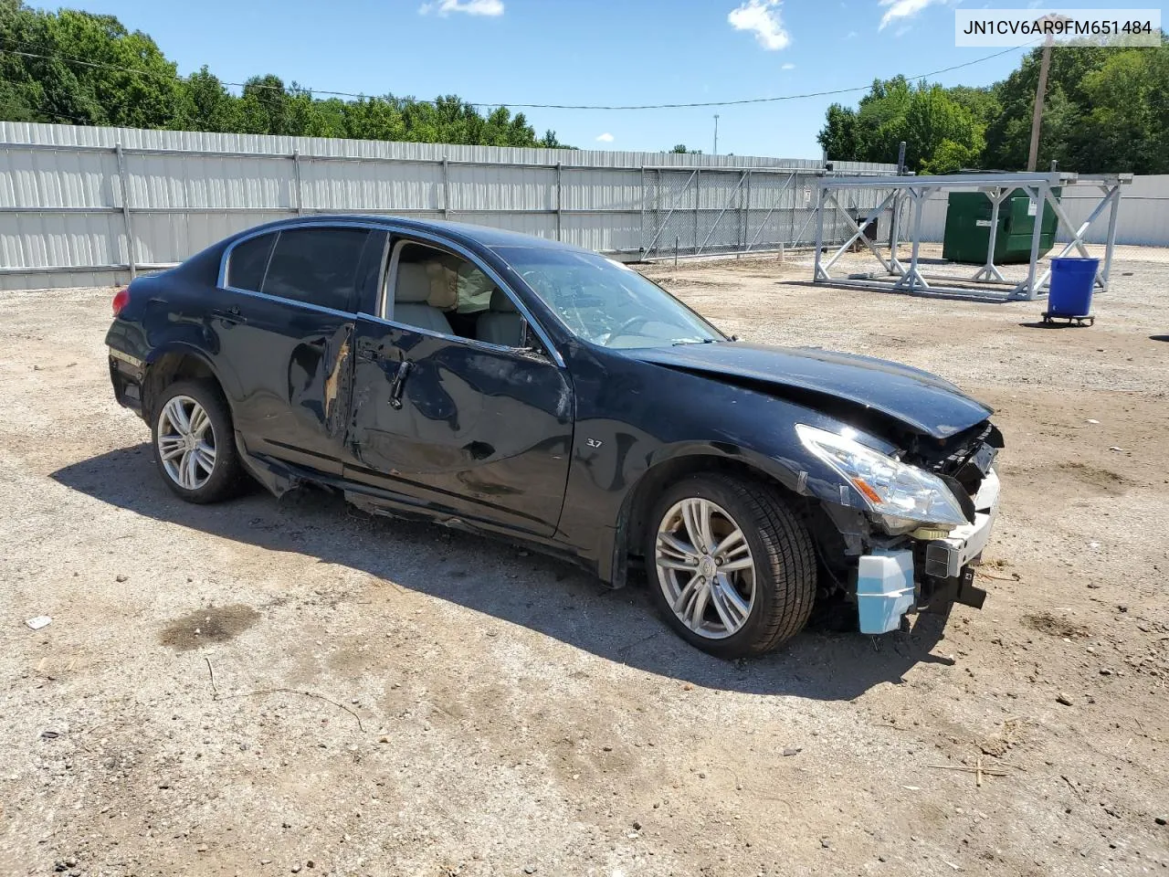 2015 Infiniti Q40 VIN: JN1CV6AR9FM651484 Lot: 62638634