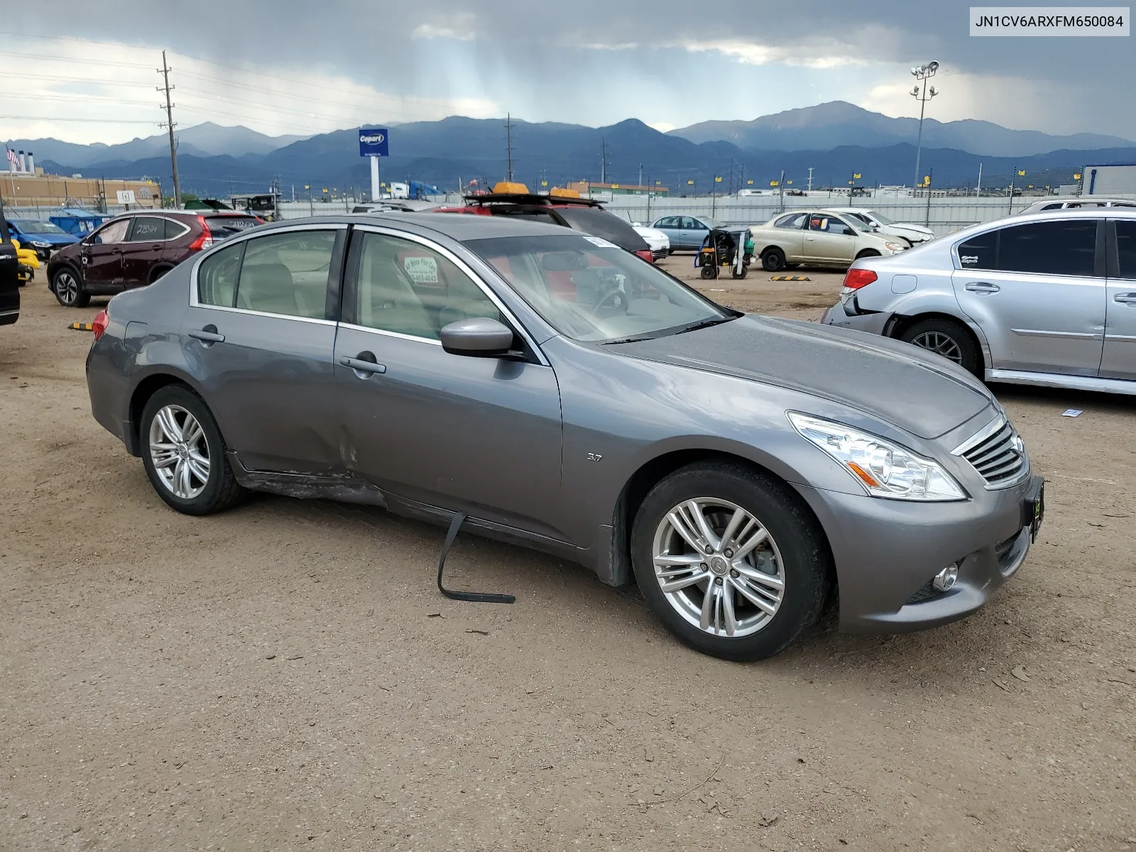 2015 Infiniti Q40 VIN: JN1CV6ARXFM650084 Lot: 66079924