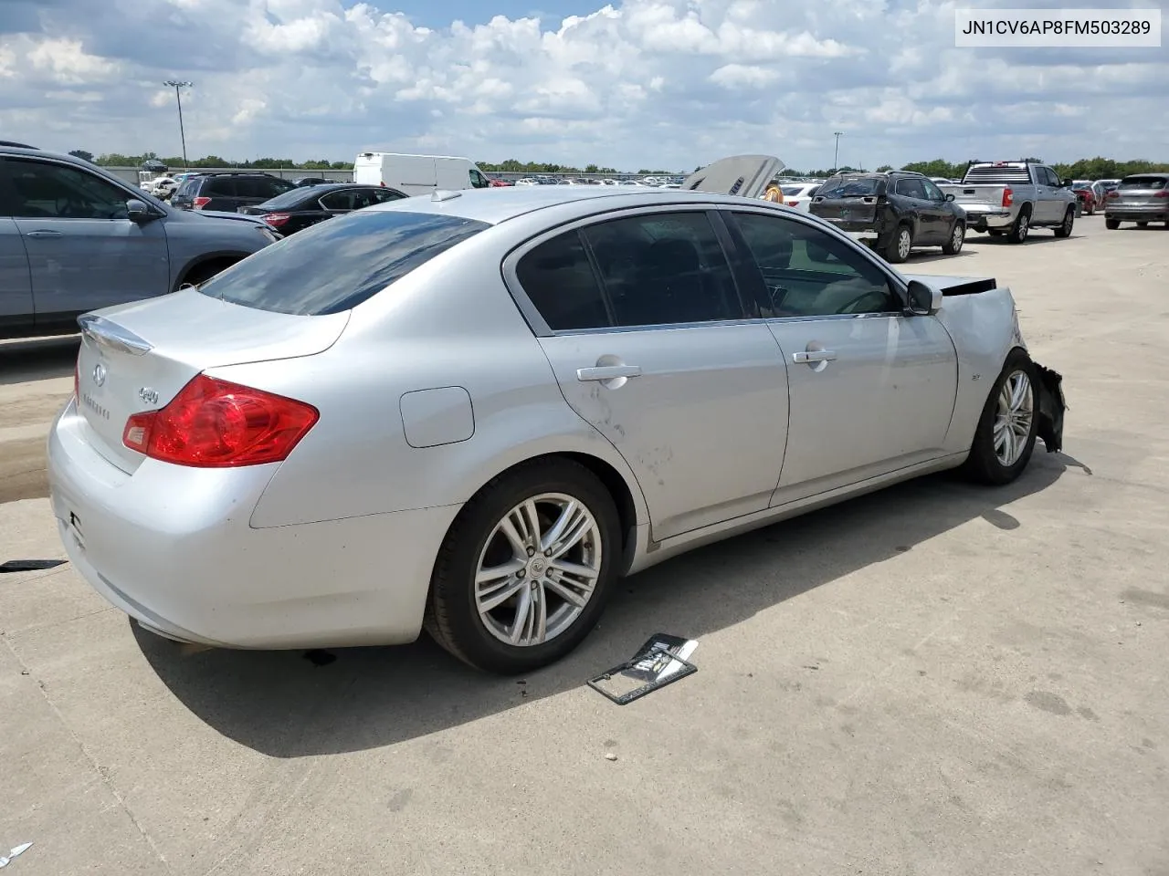 2015 Infiniti Q40 VIN: JN1CV6AP8FM503289 Lot: 69849354