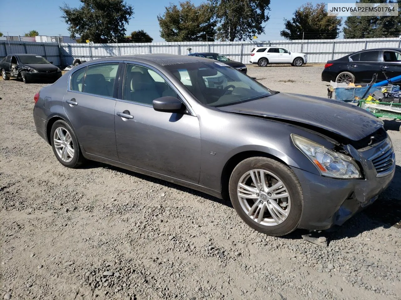 2015 Infiniti Q40 VIN: JN1CV6AP2FM501764 Lot: 70809464