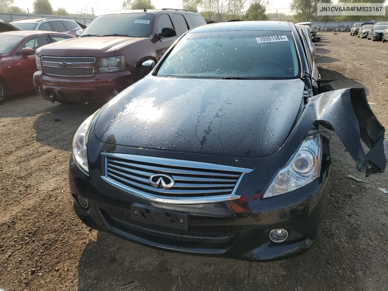 2015 Infiniti Q40 VIN: JN1CV6AR4FM523167 Lot: 70991404