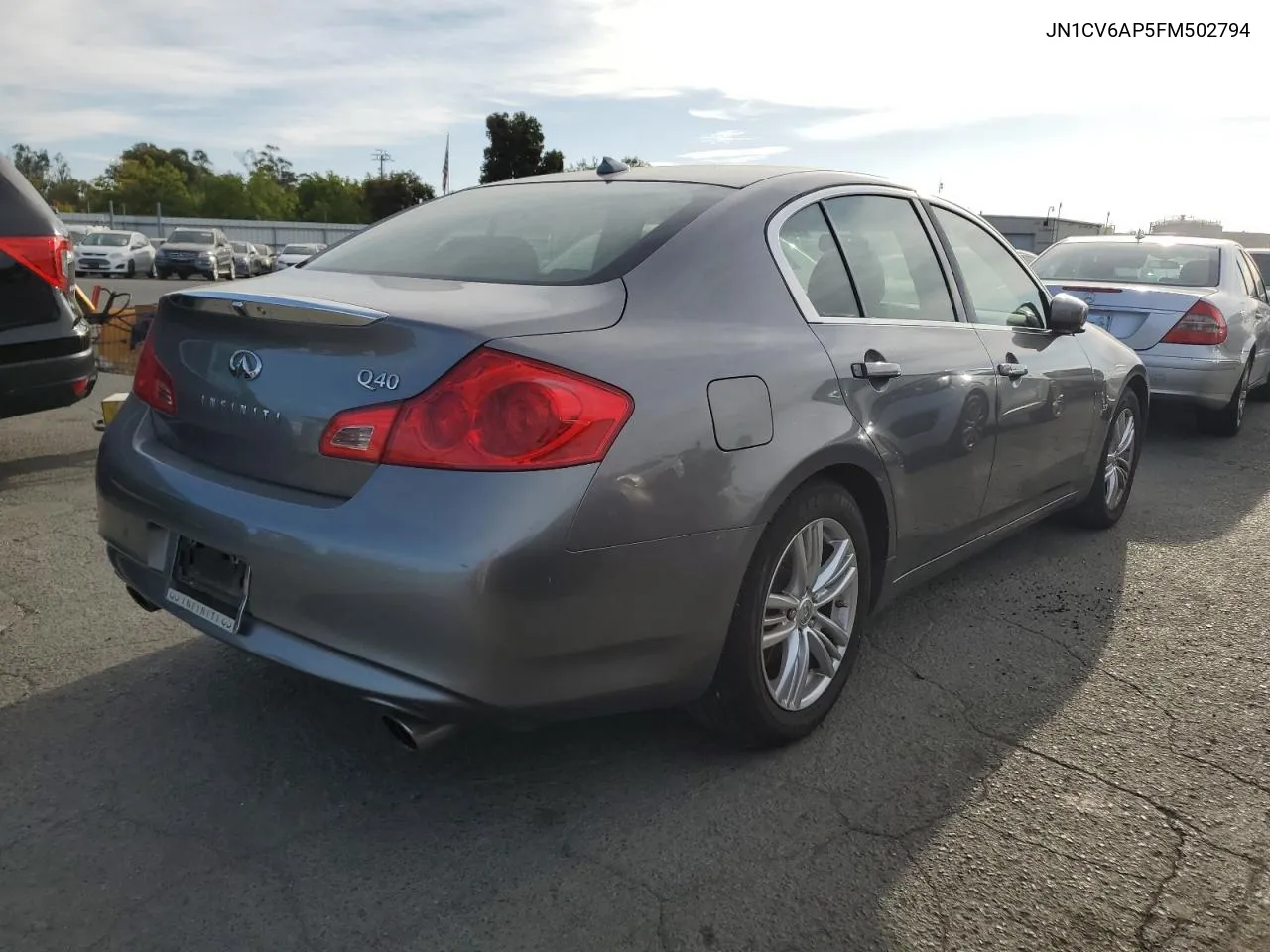 2015 Infiniti Q40 VIN: JN1CV6AP5FM502794 Lot: 71603064