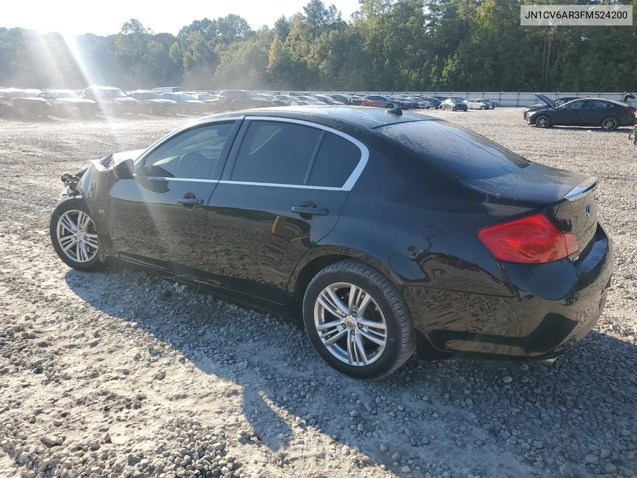 2015 Infiniti Q40 VIN: JN1CV6AR3FM524200 Lot: 72006554